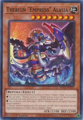 Therion Empress&quot; Alasia&quot; - MP23-EN119 - Common 1st Edition Mega Tin 2023 Dueling Heroes Singles
