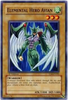 Elemental Hero Avian - TLM-EN001 - Common 1st Edition The Lost Millennium [TLM] 1st Edition Singles