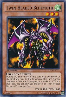 Twin-Headed Behemoth - YSKR-EN013 - Common 1st Edition Starter Deck: Kaiba Reloaded [YSKR] 1st Edition Singles