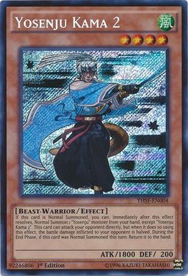 Yosenju Kama 2 - THSF-EN004 - Secret Rare 1st Edition The Secret Forces (THSF) 1st Edition Singles