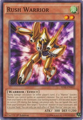Rush Warrior - SDSE-EN002 - Common 1st Edition Structure Deck: Synchron Extreme 1st Edition Singles