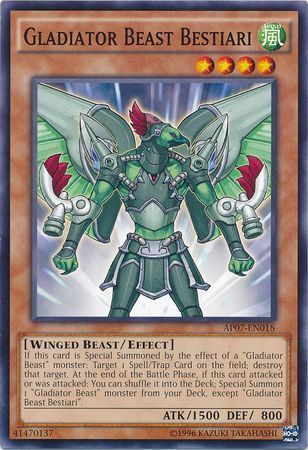 Gladiator Beast Bestiari - AP07-EN018 - Common Unlimited Astral Pack 7 AP07 (espanol)