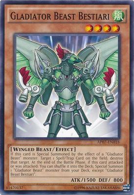 Gladiator Beast Bestiari - AP07-EN018 - Common Unlimited Astral Pack 7 AP07 (espanol)