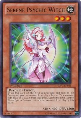 Serene Psychic Witch - EXVC-EN026 - Common 1st Edition Extreme Victory 1st Edition Singles