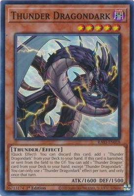 Thunder Dragondark - RA03-EN018 - Super Rare 1st Edition Quarter Century Bonanza 1st Edition Singles