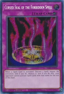Cursed Seal of the Forbidden Spell - RA03-EN076 - Secret Rare 1st Edition Quarter Century Bonanza 1st Edition Singles