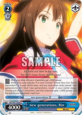 new generations, Rin - The iDOLM@STER Cinderella Girls (IMC/W41)