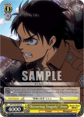 &quot;Recurring Tragedy&quot; Eren - Attack on Titan (AOT/S35) Attack on Titan