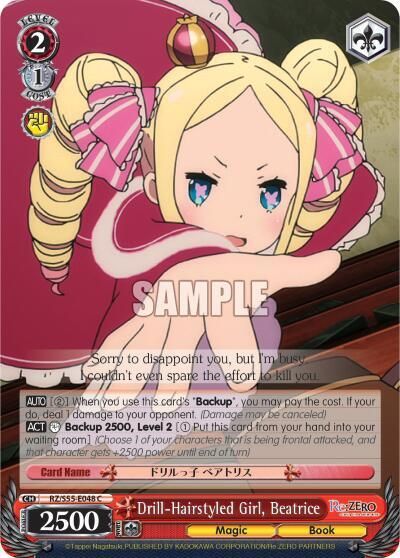 Drill-Hairstyled Girl, Beatrice - Re:ZERO Vol.2 (RZ/S55) Re:ZERO Vol.2