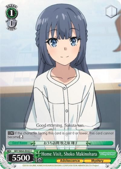 Home Visit, Shoko Makinohara - Rascal Does Not Dream of Bunny Girl Senpai (SBY/W64)