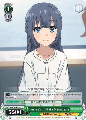 Home Visit, Shoko Makinohara - Rascal Does Not Dream of Bunny Girl Senpai (SBY/W64)