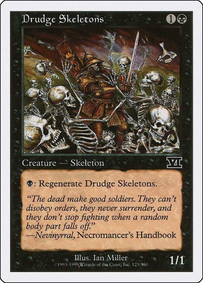 Drudge Skeletons 123/350 - Classic Sixth Edition (6ED)