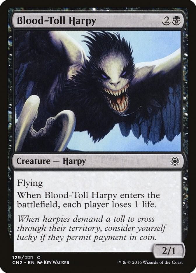 Blood-Toll Harpy 129/221 - Conspiracy: Take the Crown (CN2)