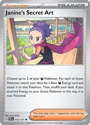 Janine&#39;s Secret Art - 112/131 - Uncommon Scarlet &amp; Violet: Prismatic Evolutions Singles