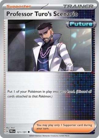 Professor Turo&#39;s Scenario - 121/131 - Uncommon Scarlet &amp; Violet: Prismatic Evolutions Singles