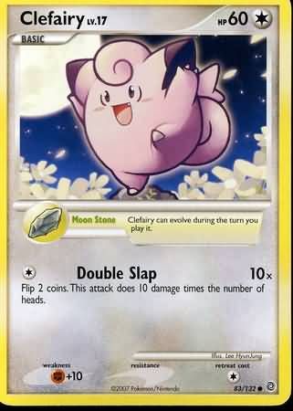 Clefairy - 83/132 - Common Diamond &amp; Pearl: Secret Wonders Singles