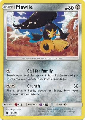 Mawile - 64/111 - Uncommon Sun &amp; Moon: Crimson Invasion Singles