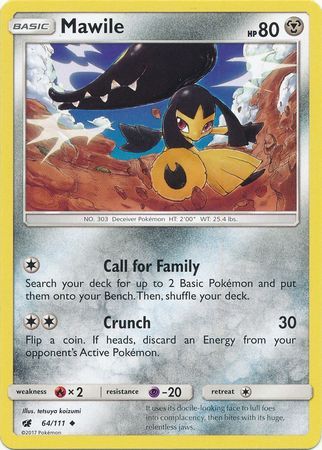 Mawile - 64/111 - Uncommon Sun &amp; Moon: Crimson Invasion Singles