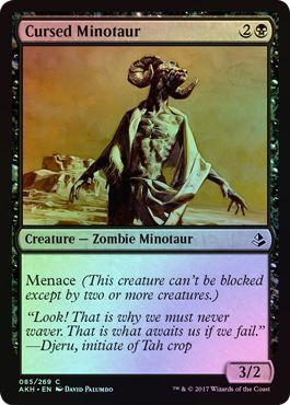 Cursed Minotaur 085/269 - Foil Amonkhet Foil Singles