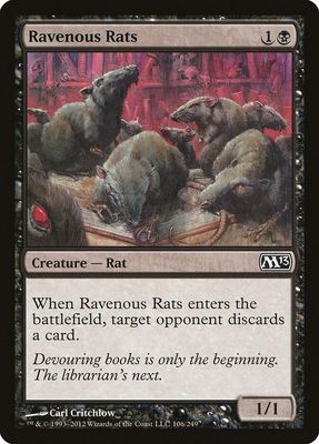 Ravenous Rats 106/249 - Magic 2013 (M13)