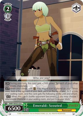 Emerald: Scouted - RWBY (RWBY/WX03) RWBY