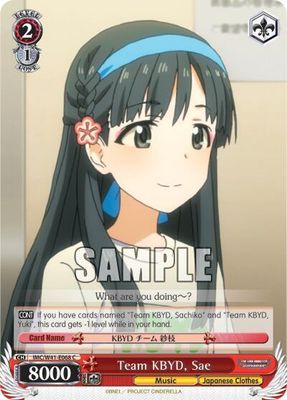 Team KBYD, Sae - The iDOLM@STER Cinderella Girls (IMC/W41)