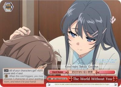The World Without You - Rascal Does Not Dream of Bunny Girl Senpai (SBY/W64)