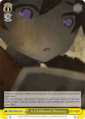 A Childhood Memory - RWBY (RWBY/WX03) RWBY