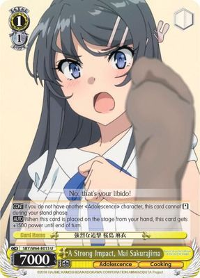 A Strong Impact, Mai Sakurajima - Rascal Does Not Dream of Bunny Girl Senpai (SBY/W64)