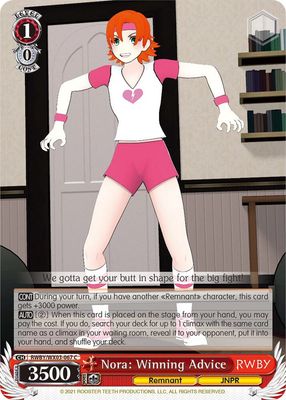 Nora: Winning Advice - RWBY (RWBY/WX03) RWBY