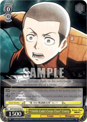 &quot;104th Cadet Corps Class&quot; Conny - Attack on Titan (AOT/S35) Attack on Titan
