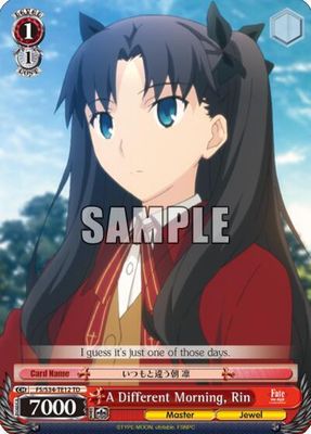 A Different Morning, Rin (TD) - Fate/stay night [Unlimited Blade Works] (FS/S34) Fate/stay night [Unlimited Blade Works]
