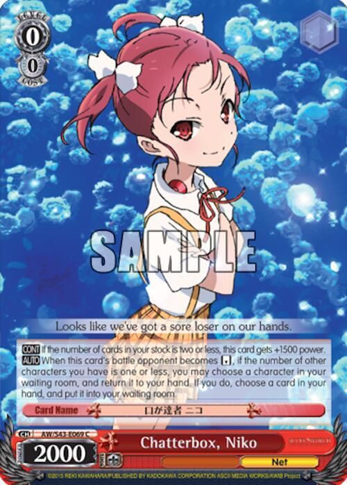 Chatterbox, Niko - Accel World -Infinite Burst- (AW/S43) Accel World -Infinite Burst-