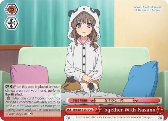 Together With Nasuno - Rascal Does Not Dream of Bunny Girl Senpai (SBY/W64)