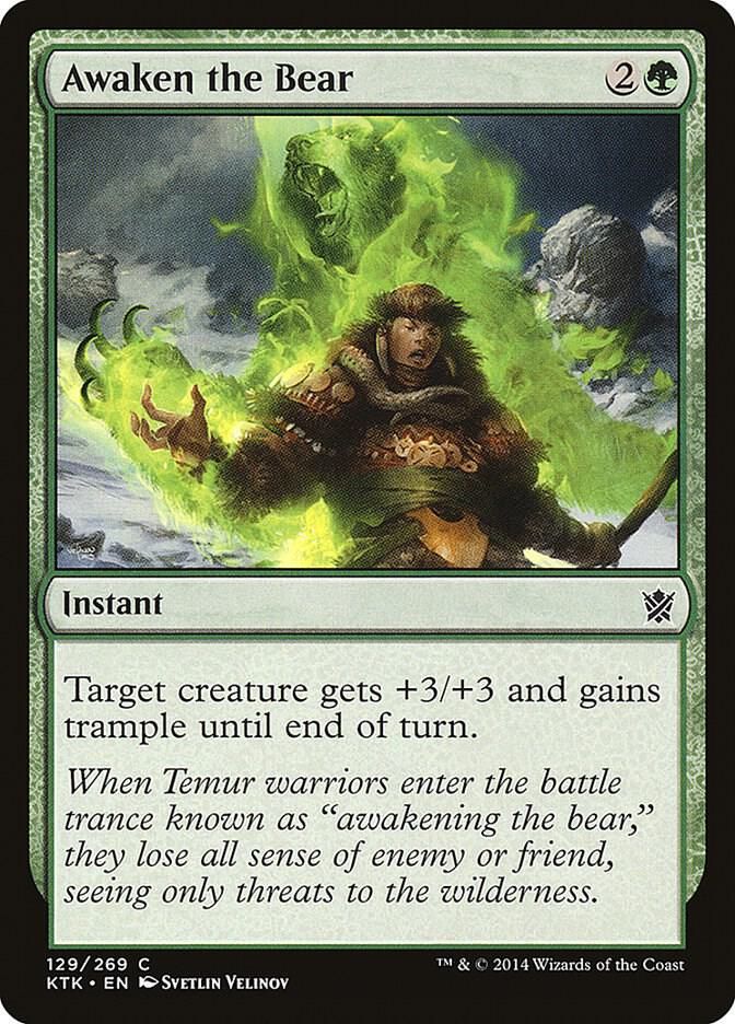 Awaken the Bear 129/269 - Khans of Tarkir (KTK)