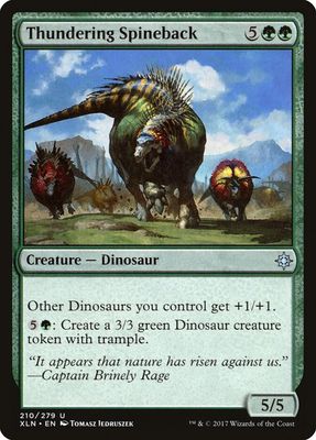 Thundering Spineback 210/279 - Ixalan (XLN)