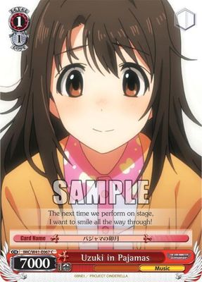 Uzuki in Pajamas - The iDOLM@STER Cinderella Girls (IMC/W41) The iDOLM@STER Cinderella Girls