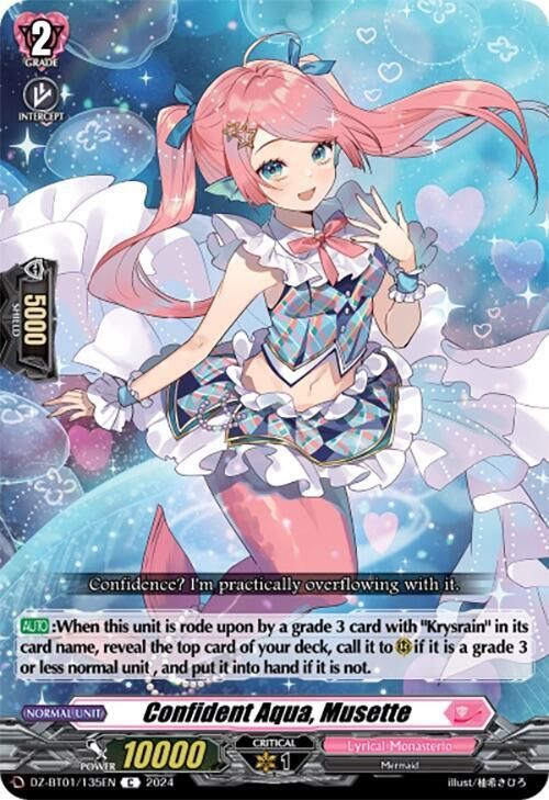 Confident Aqua, Musette - DZ-BT01: Fated Clash (DZ-BT01) DZ-BT01: Fated Clash