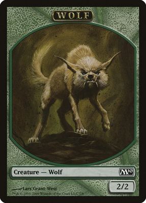 Wolf Token 7/8 - Magic 2010 (M10)