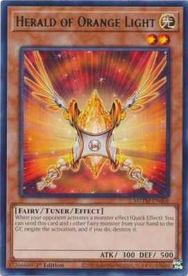 Herald of Orange Light - MZTM-EN068 - Rare 1st Edition Maze of the Master 1st Edition Singles