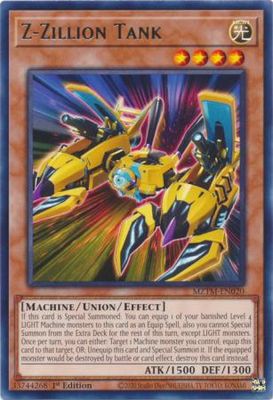 Z-Zillion Tank - MZTM-EN020 - Rare 1st Edition Maze of the Master 1st Edition Singles