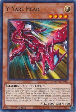 Y-Yare Head - MZTM-EN019 - Rare 1st Edition Maze of the Master 1st Edition Singles