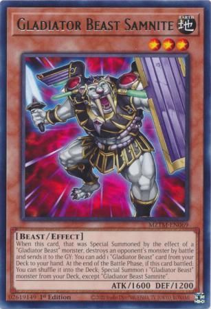 Gladiator Beast Samnite - MZTM-EN069 - Rare 1st Edition Maze of the Master 1st Edition Singles