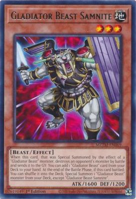 Gladiator Beast Samnite - MZTM-EN069 - Rare 1st Edition Maze of the Master 1st Edition Singles