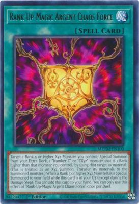 Rank-Up-Magic Argent Chaos Force - MZTM-EN100 - Rare 1st Edition Maze of the Master 1st Edition Singles