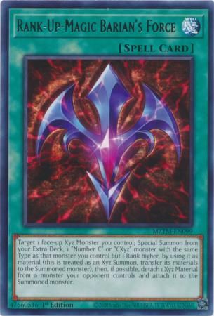 Rank-Up-Magic Barian&#39;s Force - MZTM-EN099 - Rare 1st Edition Maze of the Master 1st Edition Singles