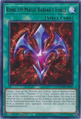 Rank-Up-Magic Barian&#39;s Force - MZTM-EN099 - Rare 1st Edition Maze of the Master 1st Edition Singles