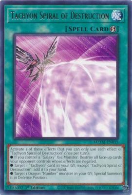 Tachyon Spiral of Destruction - MZTM-EN015 - Rare 1st Edition Maze of the Master 1st Edition Singles
