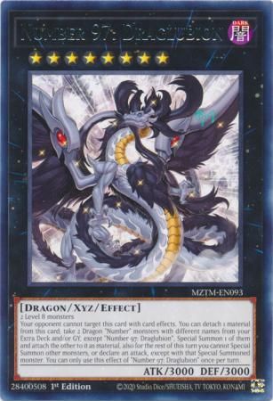 Number 97: Draglubion - MZTM-EN093 - Rare 1st Edition Maze of the Master 1st Edition Singles