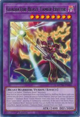 Gladiator Beast Tamer Editor - MZTM-EN086 - Rare 1st Edition Maze of the Master 1st Edition Singles